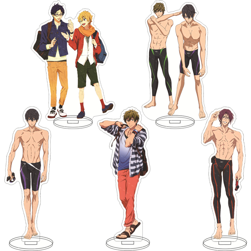 Anime Merchandise Accessories - 16CMアニメアクリルフィギュア無料！ 七瀬はるか 松岡凛 橘真琴 真夏渚 コスプレ