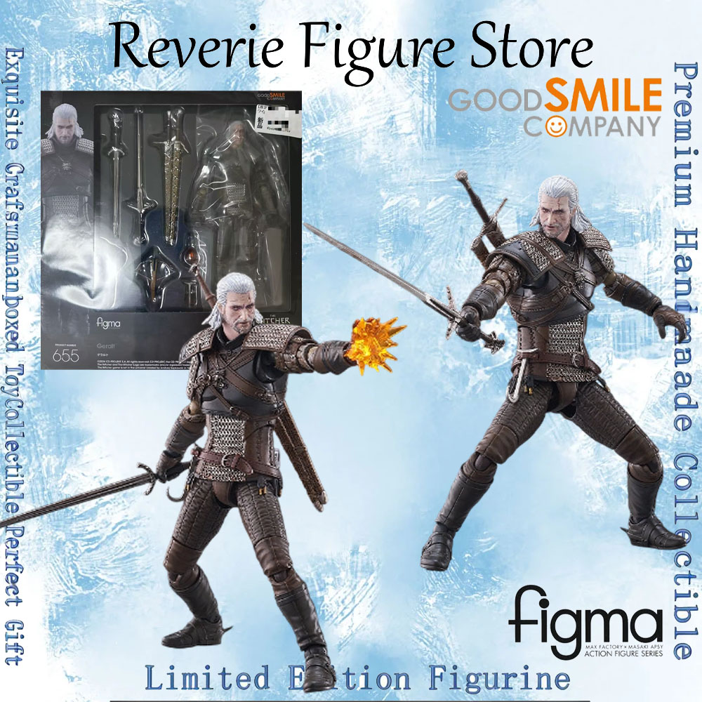 Good Smile Company Figma - 純正グッドスマイル フィグマ655 ウィッチャー3 ワイルドハント ゲラルト・オブ・リヴィア アクションフィギュア